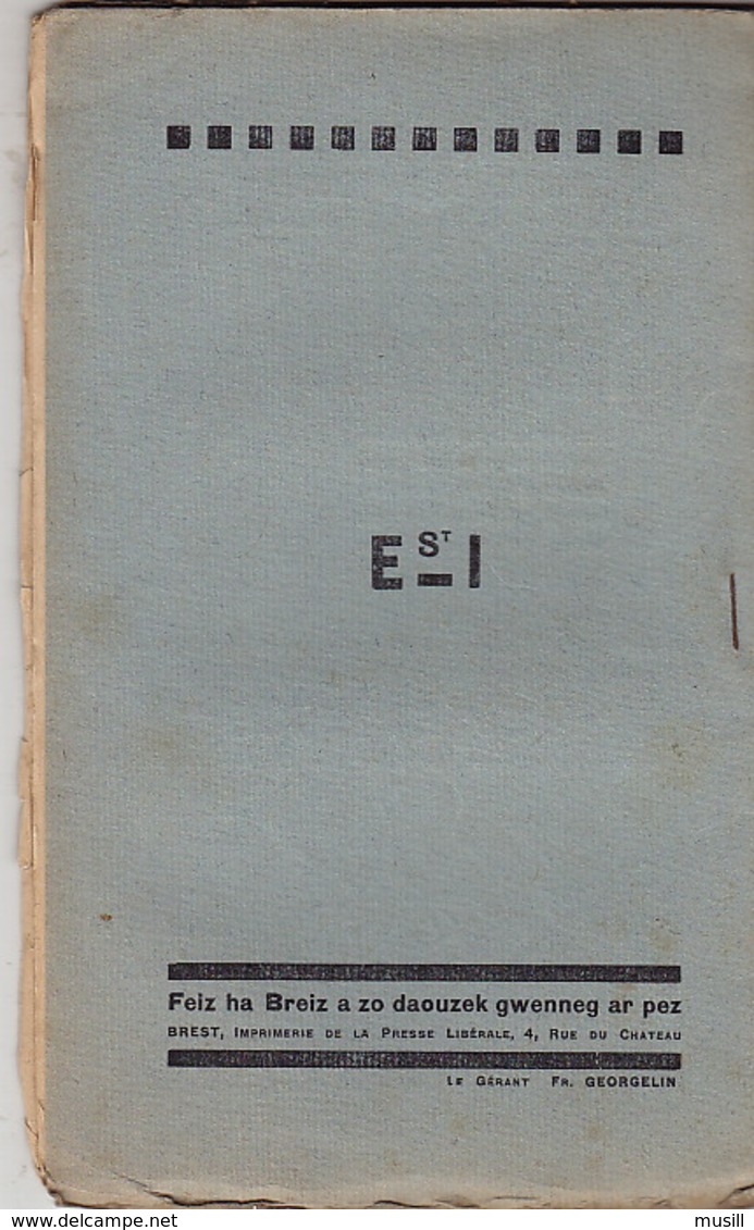 Feiz Ha Breiz. Gwengolo 1926. N°9. Ar C'Horn-Boud. Gwengolo 1926. N° 9. - Magazines