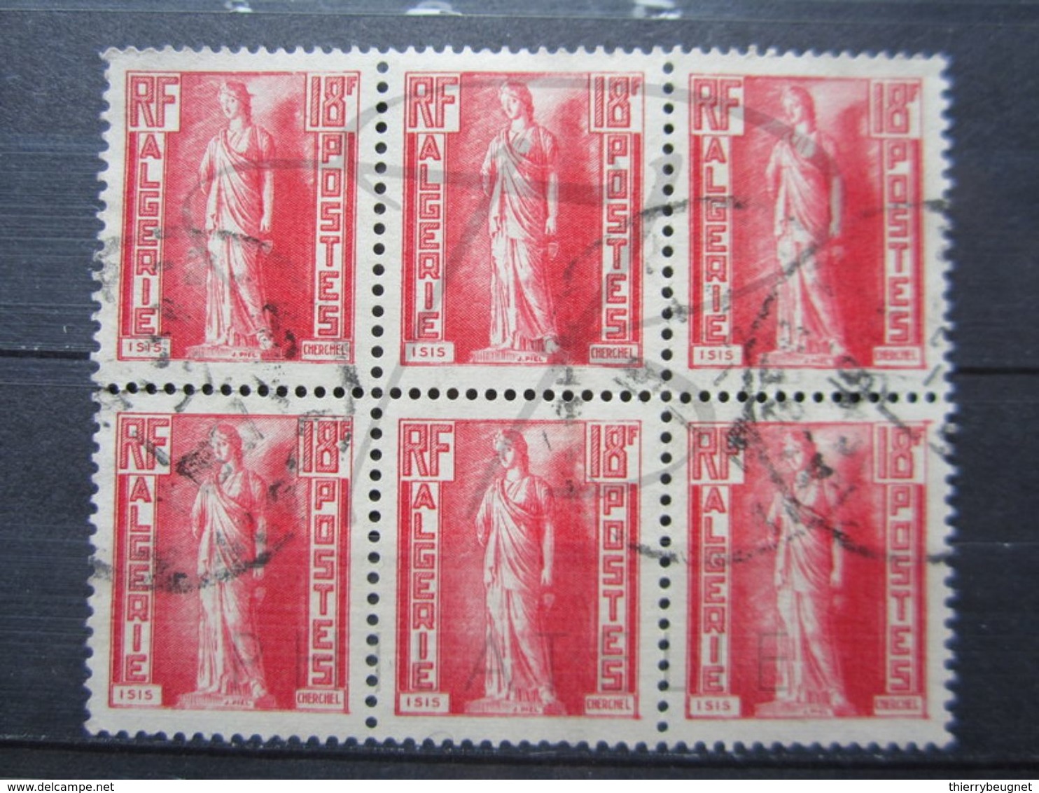 VEND BEAUX TIMBRES D ' ALGERIE N° 291 EN BLOC DE 6 !!! - Used Stamps