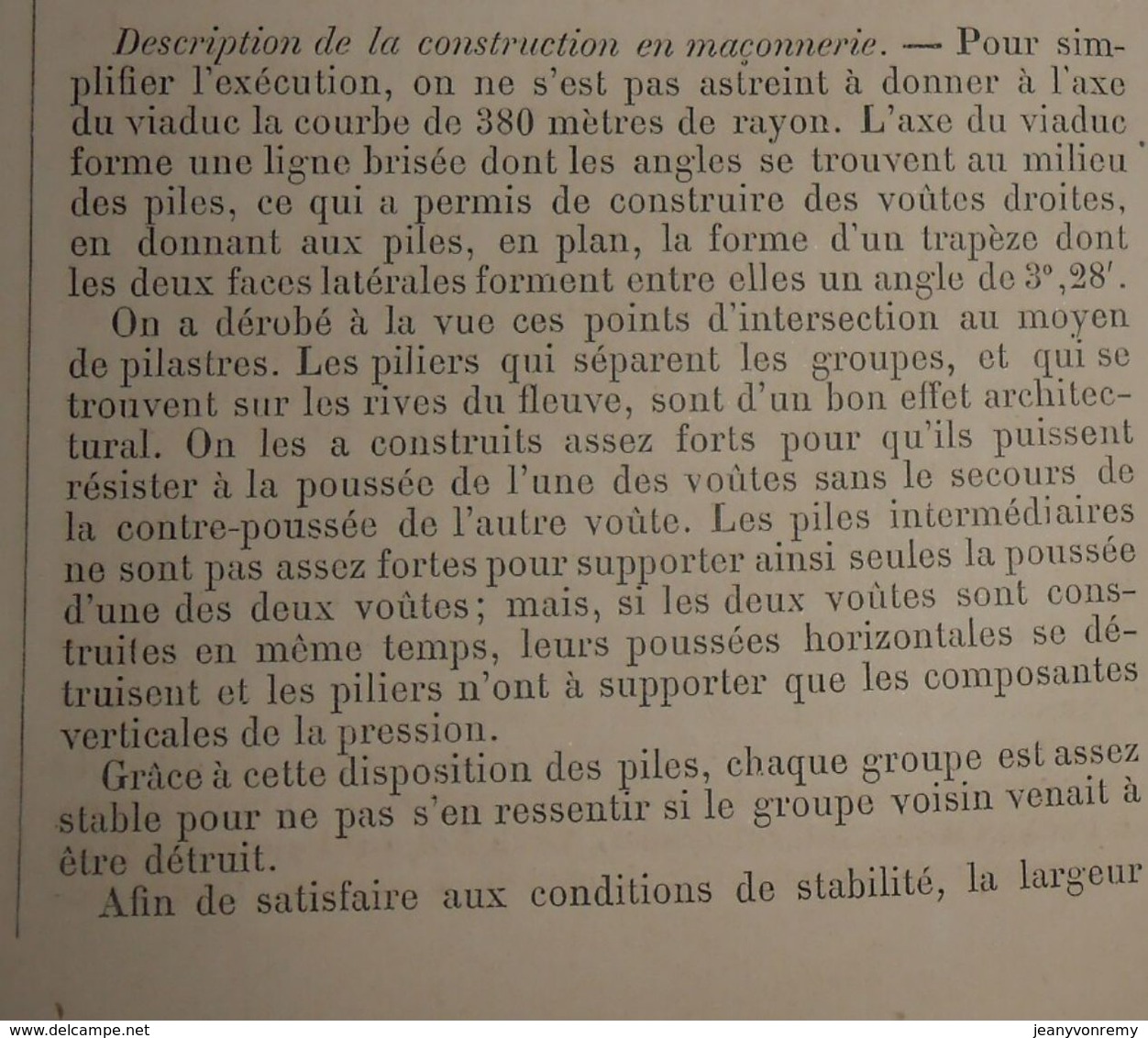 Plan du viaduc de la Ruhr près de Herdecke. 1881