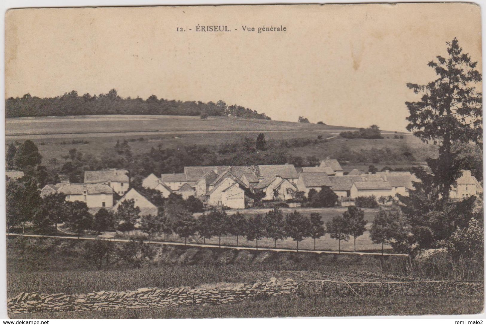 CARTE POSTALE   ERISEUL 52  Vue Générale - Sonstige & Ohne Zuordnung