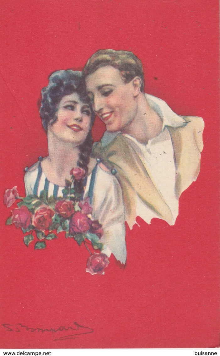 18 / 2 / 124  -    COUPLE  (  SIGNÉ  BOMPARD  ) - Bompard, S.