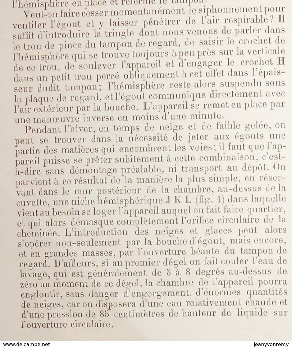 Plan Du Chauffage Et De La Ventilation De L'Opéra De Vienne. Autriche. 1881. - Travaux Publics