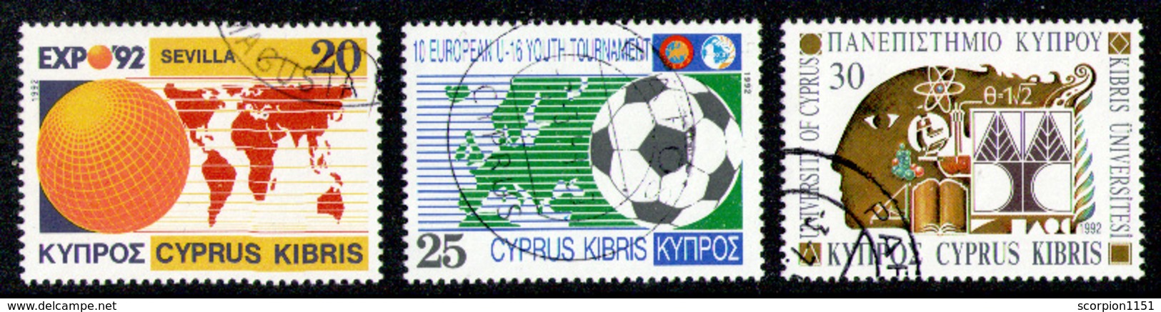 CYPRUS 1992 - Set Used - Oblitérés