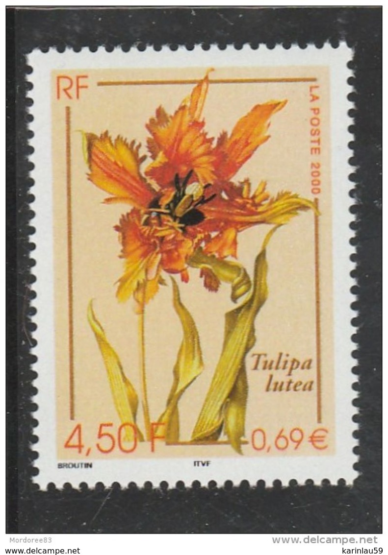 Timbre France  2000 TULIPA LUTEA YT 3335 NEUF - Unused Stamps