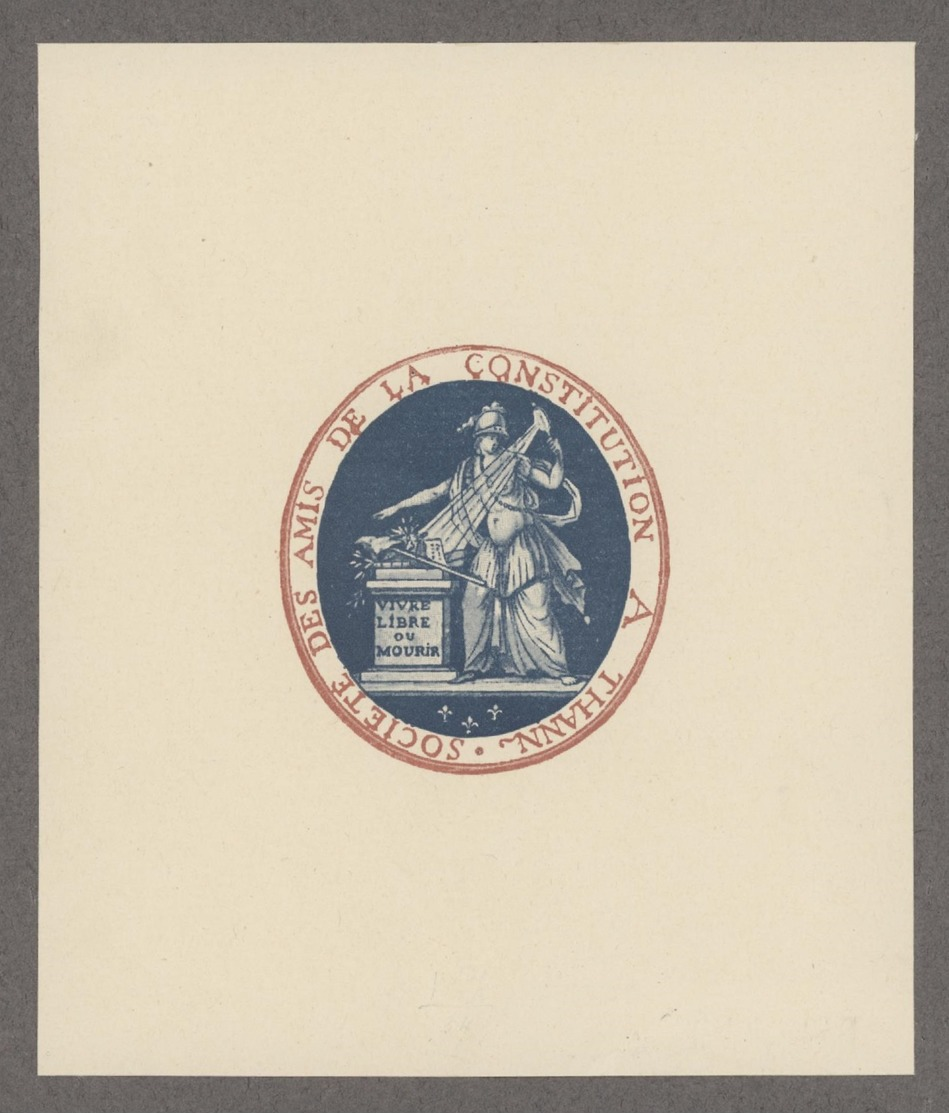 EX-LIBRIS Société Des Amis De La Constitution à Thann - Ex-libris