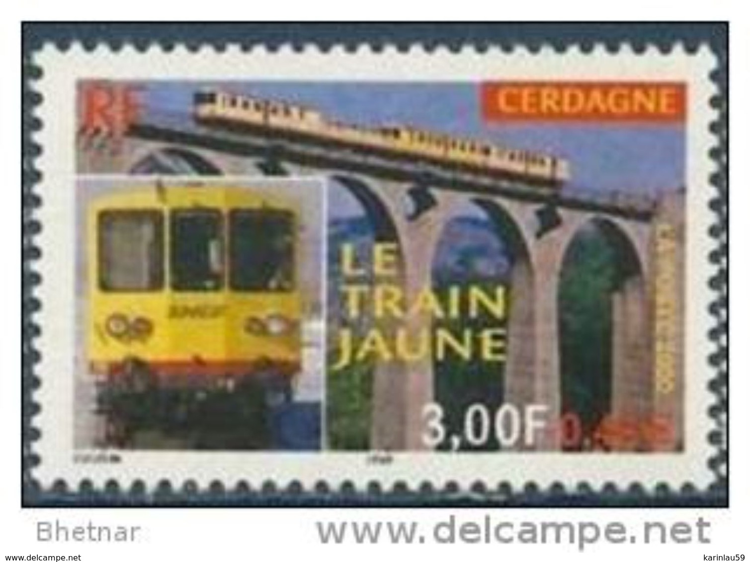 Timbre France YT 3338 " Le Train Jaune De Cerdagne " 2000 Neuf - Unused Stamps