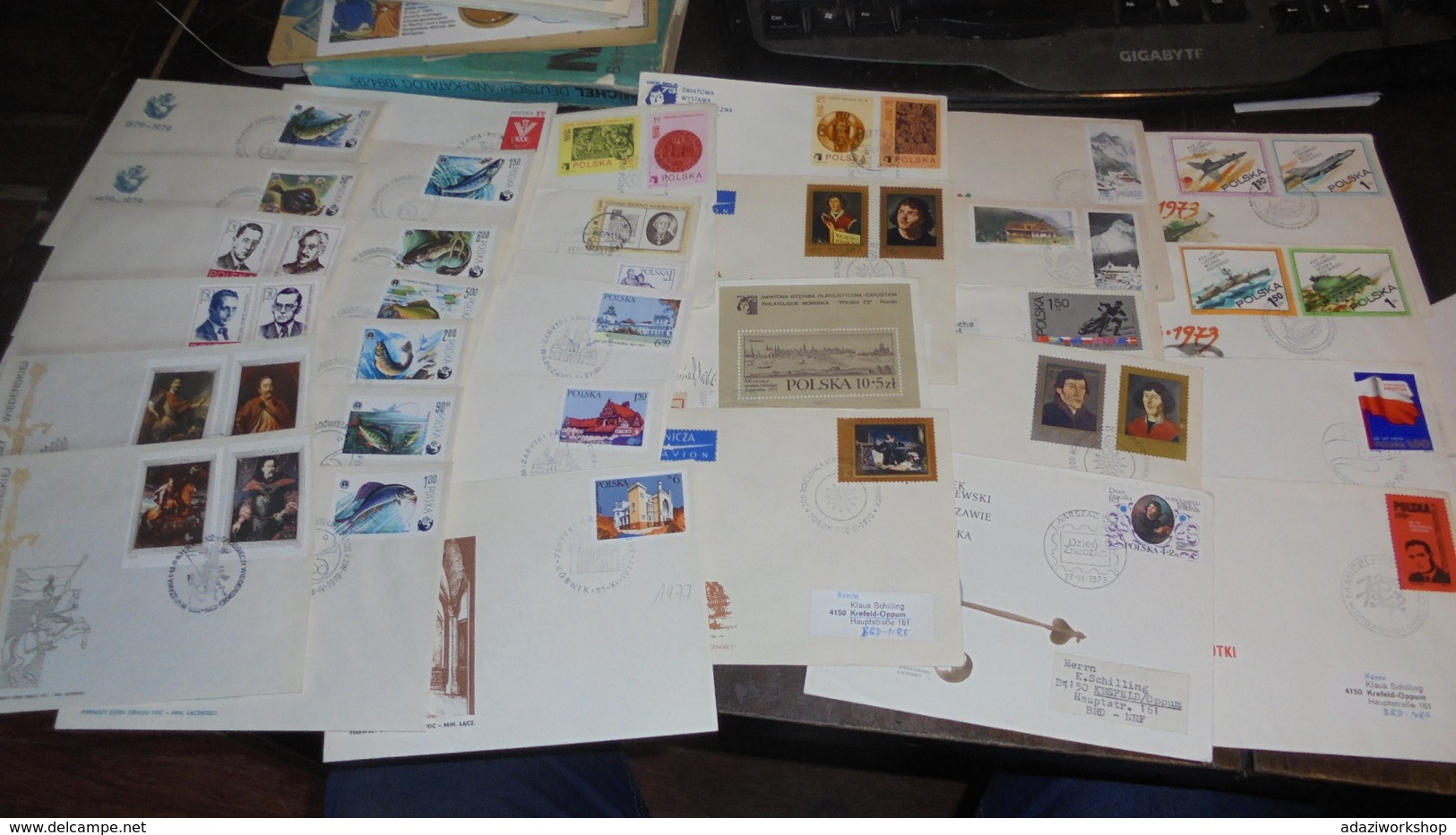 COLLECTION OF 30 FDC POLAND - Sammlungen (ohne Album)