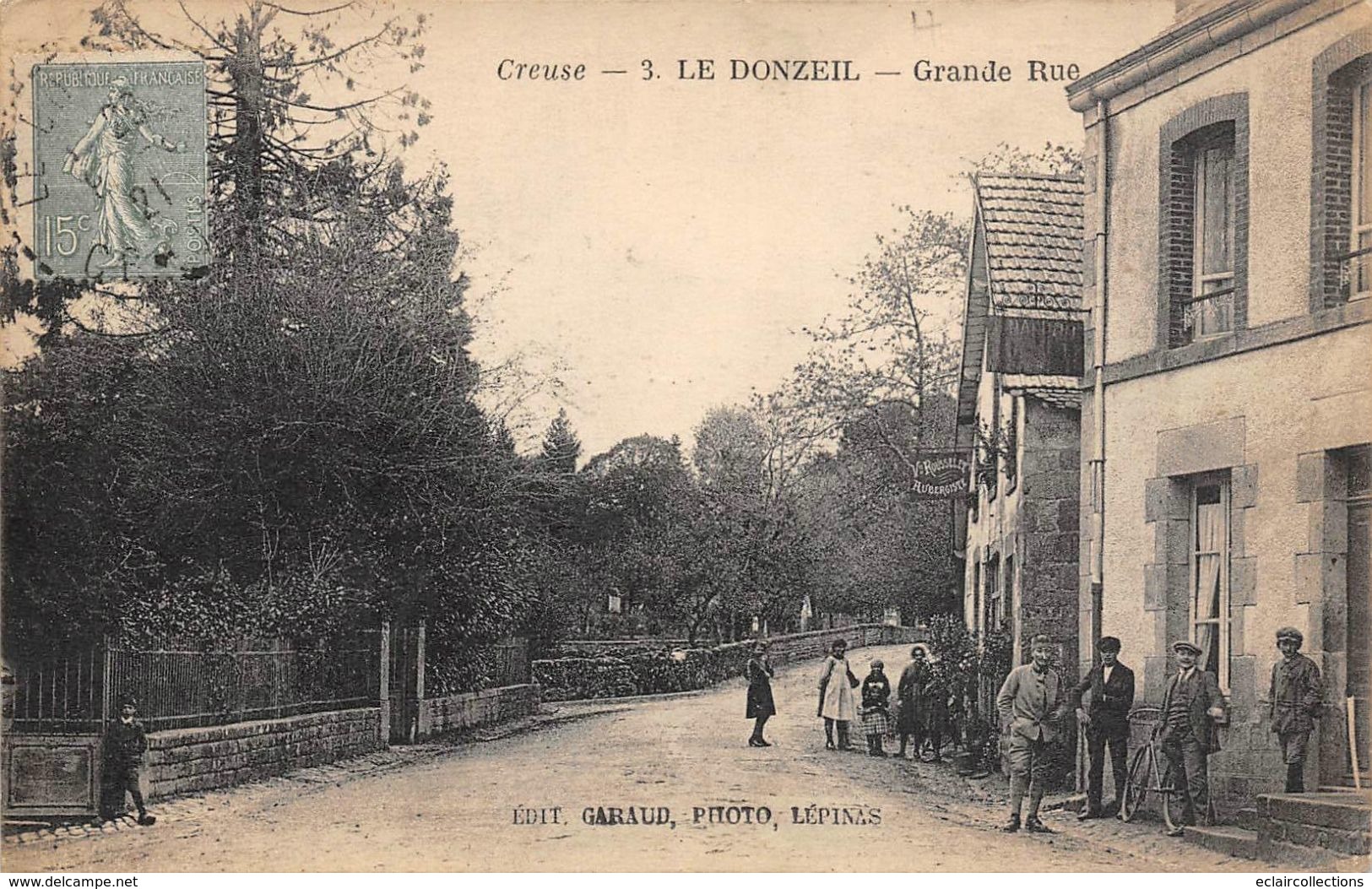 Le Donzeil          23        Grande Rue.    Rousselet Aubergiste           (voir Scan) - Andere & Zonder Classificatie