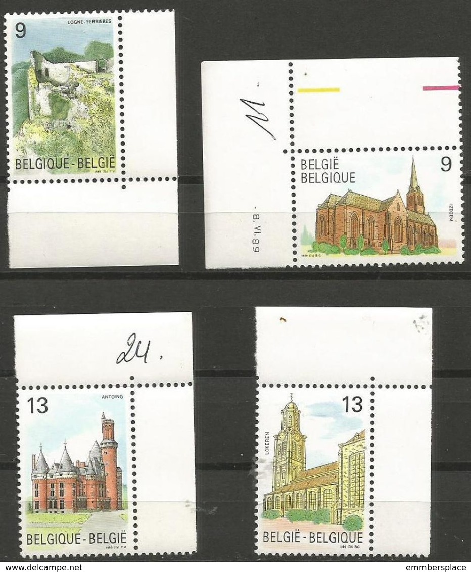 Belgium - 1989 Castles & Churches MNH **    Sc 1317-20 - Unused Stamps