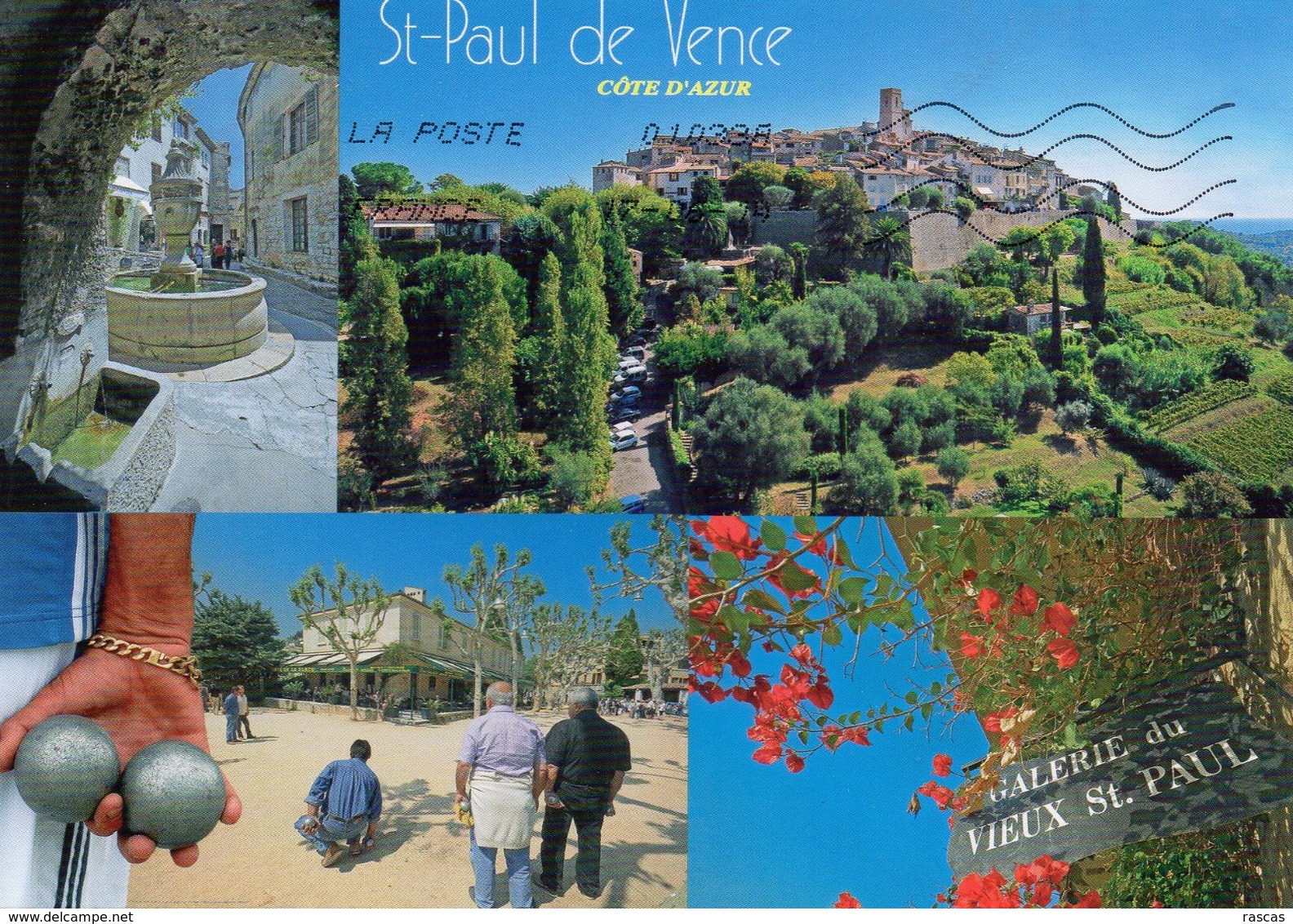 CPM GRAND FORMAT 1 - ALPES MARITIMES - SAINT PAUL DE VENCE - MULTIVUES - PETANQUE - BOULES - Saint-Paul