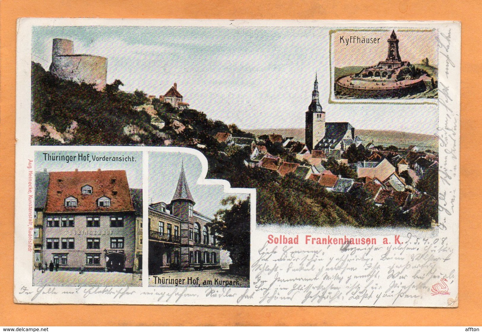 Frankenhausen I K 1908 Postcard - Bad Frankenhausen