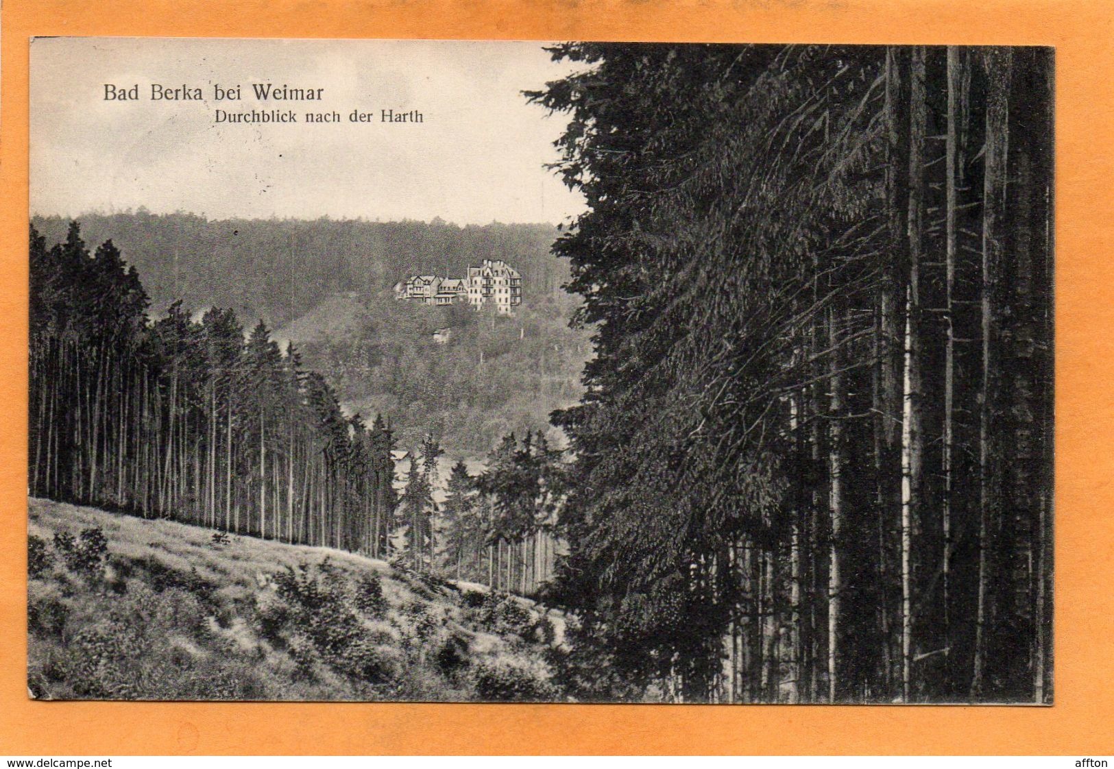 Bad Berka Bei Weimar Germany 1917 Postcard - Bad Berka