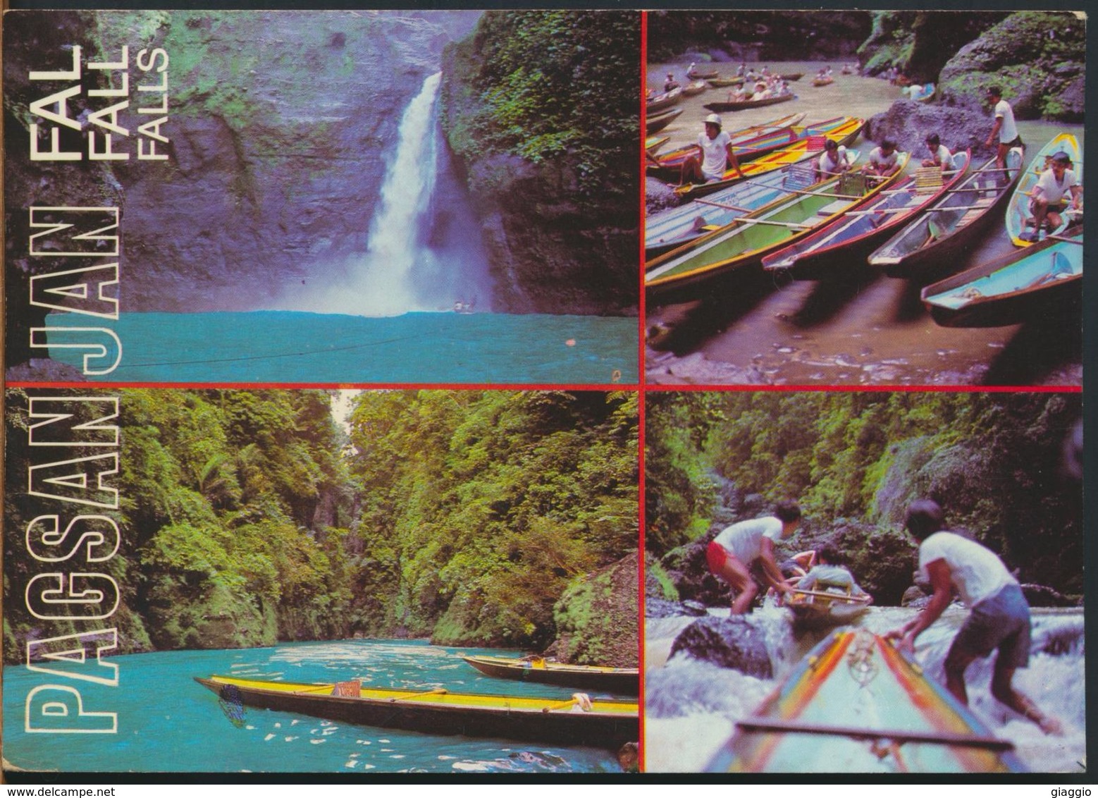 °°° 10600 - FILIPPINE PHILIPPINES - PAGSAN JAN FALLS - VIEWS - 1994 With Stamps °°° - Filippine