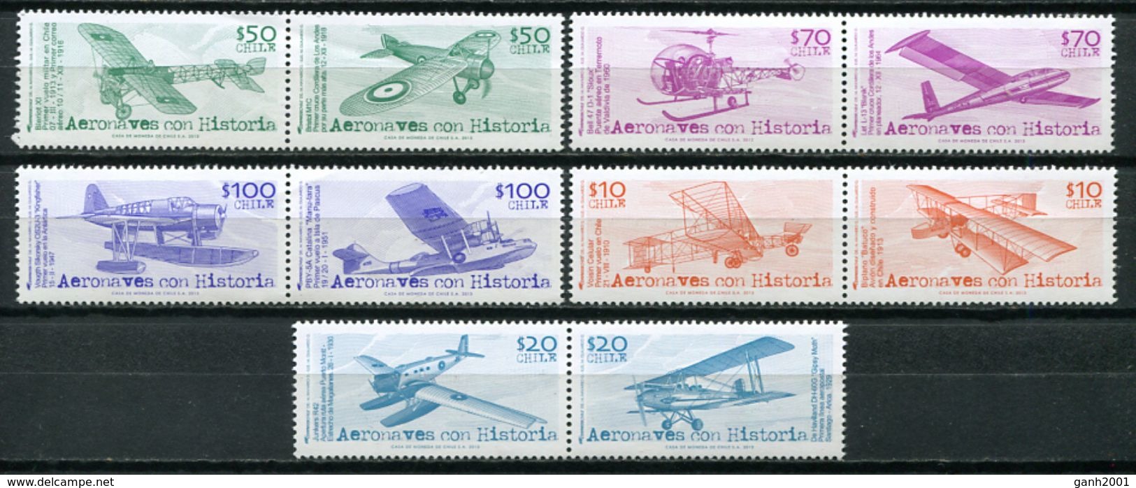 Chile 2013 / Aviation Airplanes MNH Aviacion Aviones Luftfahrt / Cu6705  40-21 - Aviones