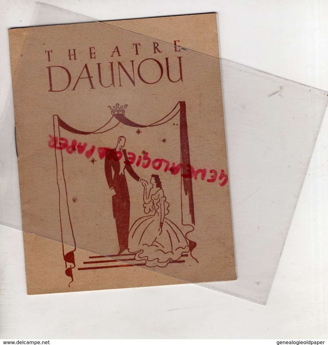 75- PARIS - PROGRAMME THEATRE DAUNOU-JEAN PAQUI-MONSEIGNEUR-MICHEL DULUD-LLUIS-PAUL BARRE-MAXIME FABERT-PAUL BARRE-DONAT - Programmes