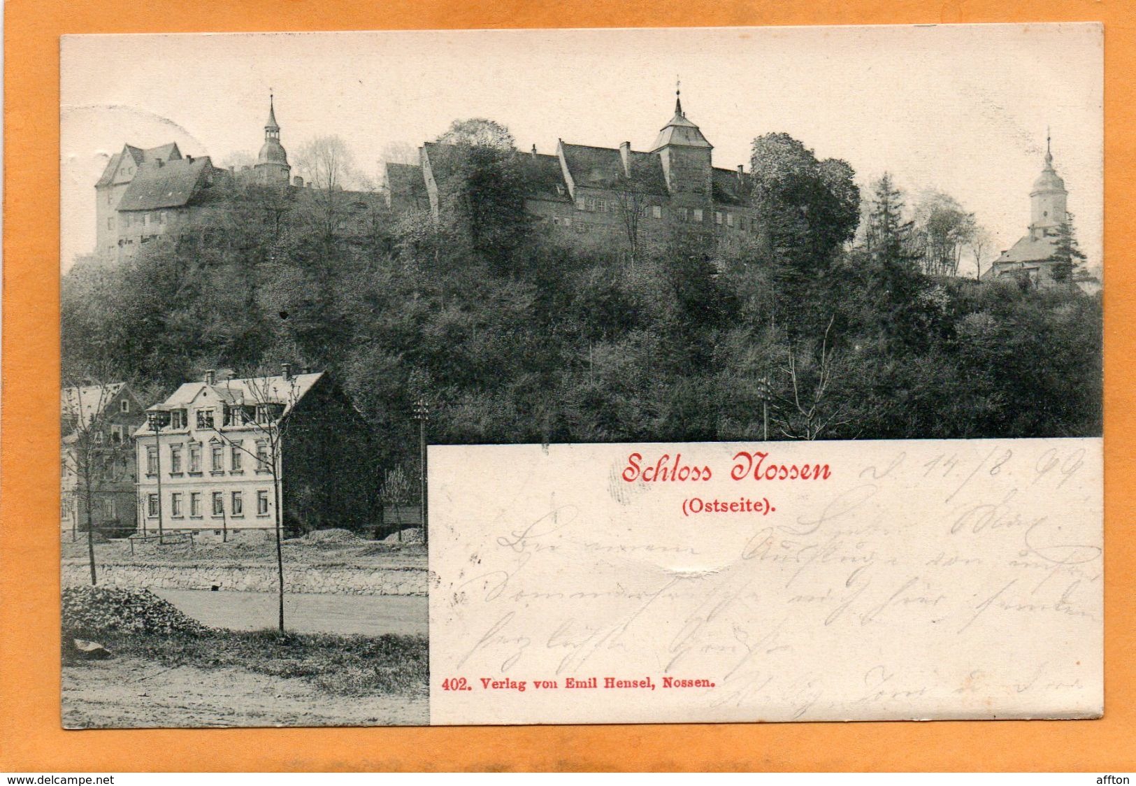 Nossen Germany 1898 Postcard - Nossen