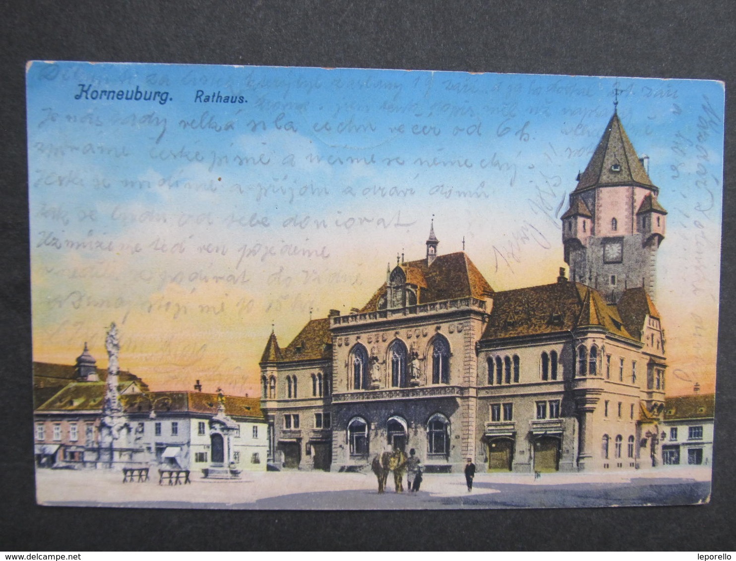 AK KORNEUBURG Rathaus 1914 Feldpost//  D*30025 - Korneuburg