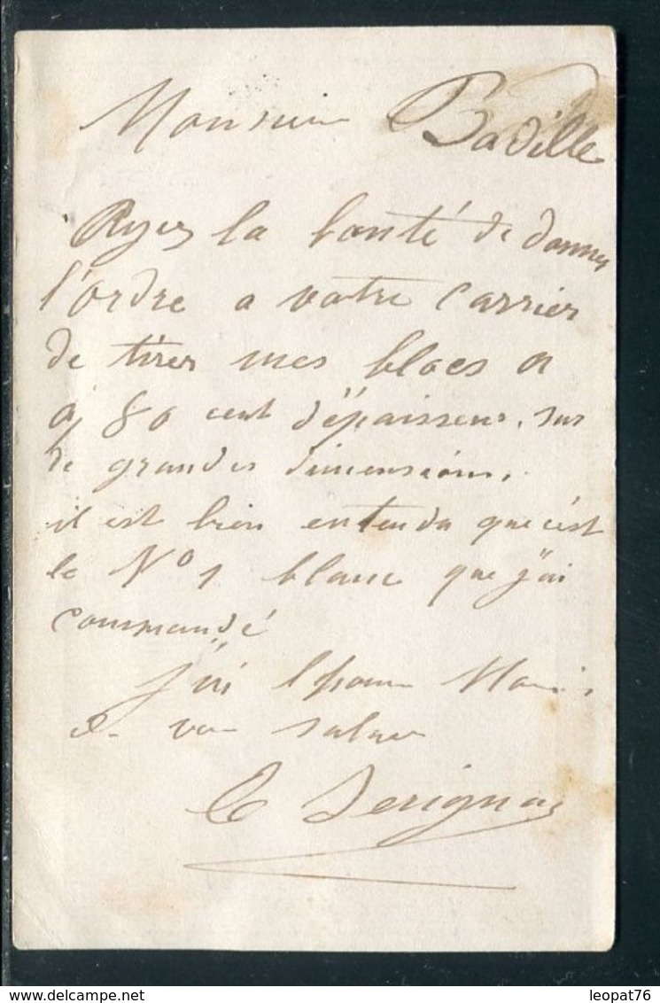 Carte Précurseur De Pau Pour Bordeaux En 1875,  Affranchissement Type Cérès - Ref F42 - Precursor Cards