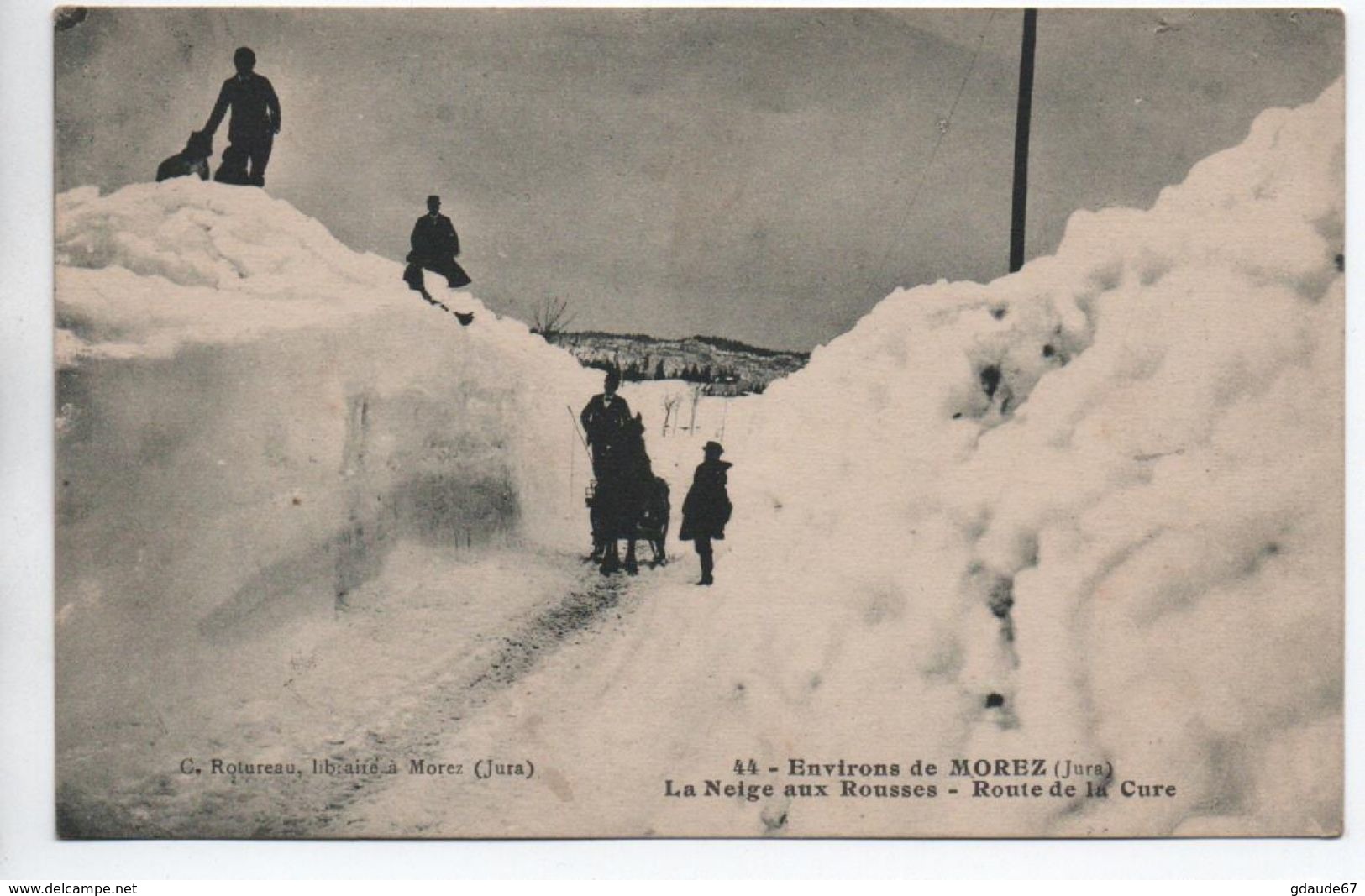 ENVIRONS DE MOREZ (39) - LA NEIGE AUX ROUSSES - ROUTE DE LA CURE - Autres & Non Classés