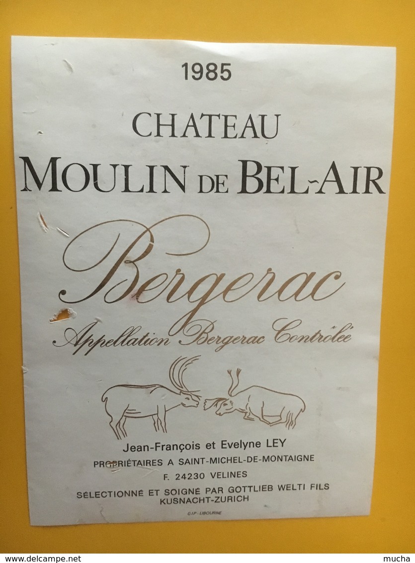 6903 -  Château Moulin De Bel-Air 1985 - Bergerac