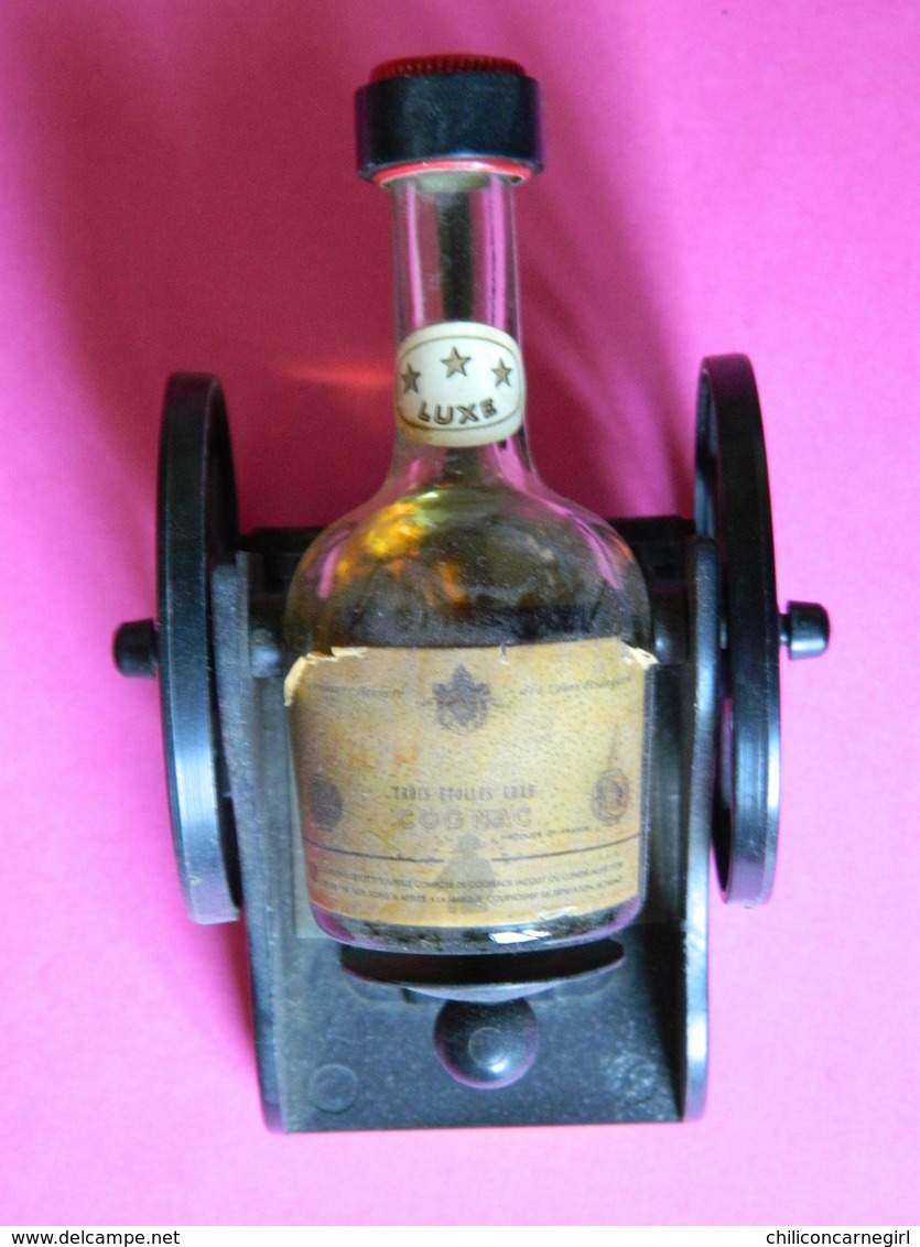 Mignonnette Canon Cognac COURVOISIER Luxe *** - Bouteille - Vintage - Miniaturflaschen