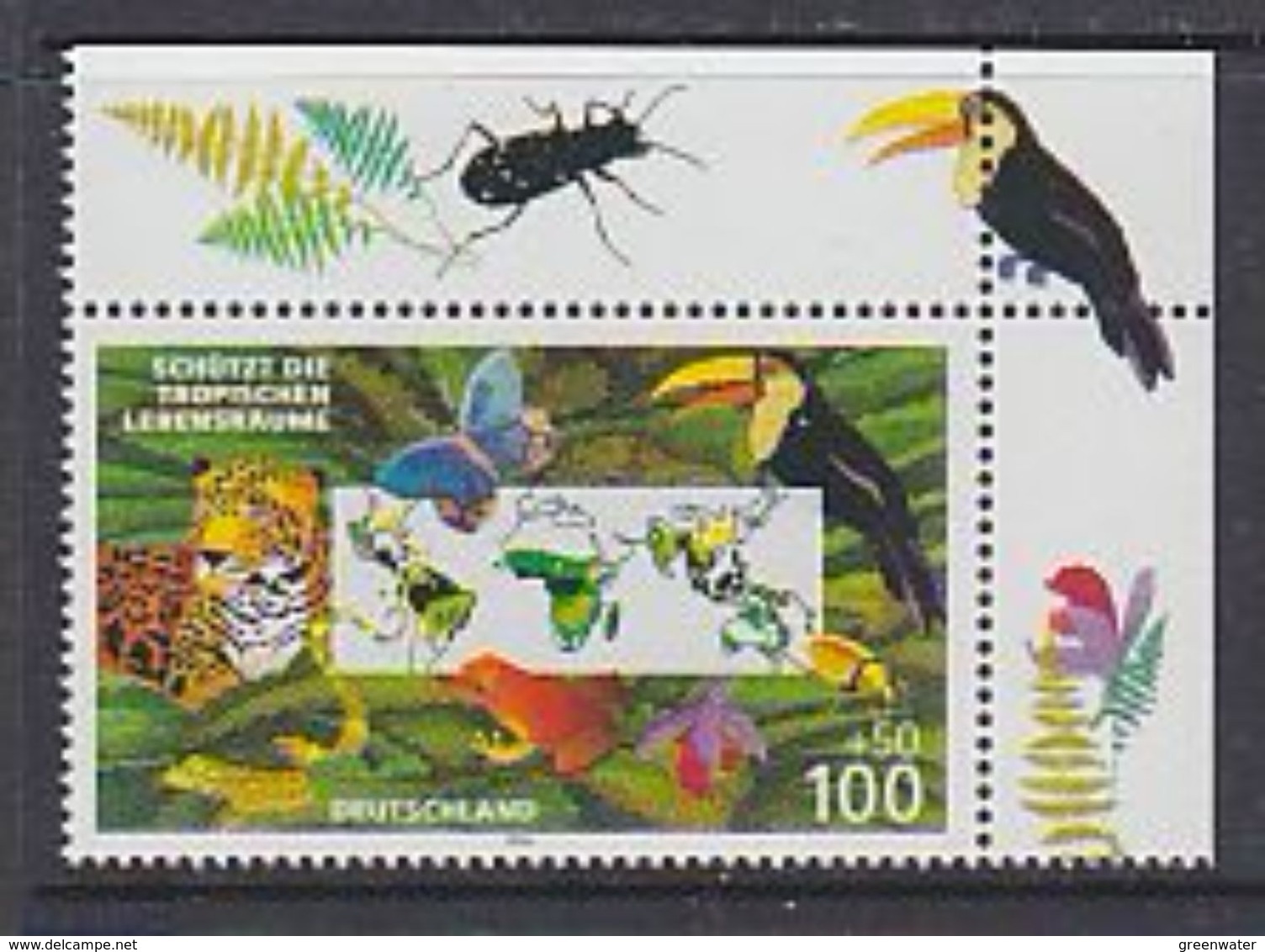 Germany 1996 Schützt Die Tropischen Lebensräume 1v  ** Mnh (GERM201N) - Nuovi