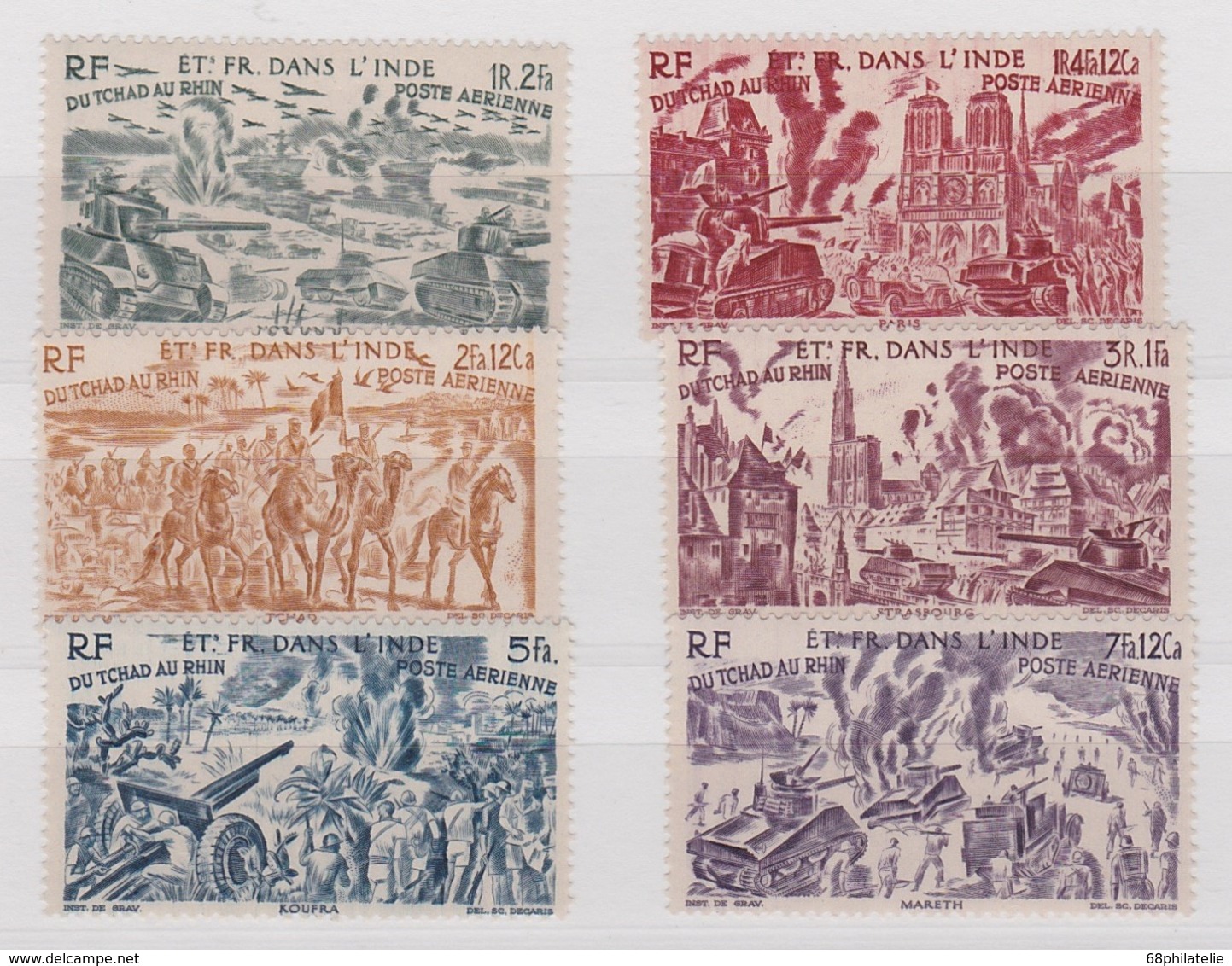 INDE PA   YT N° 11-16 * - Unused Stamps