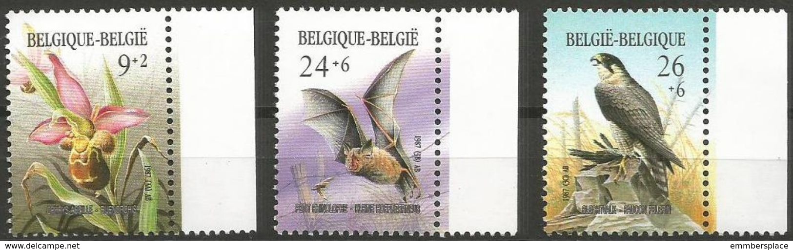 Belgium - 1987 Birds MNH **    Sc B1060-2 - Unused Stamps