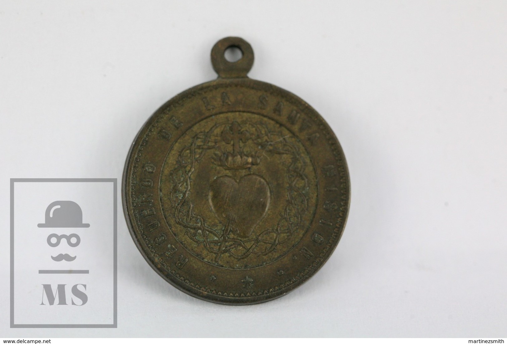 Old Religious Medal - Sanct Ignatius De Loyola - Spanish Medal - Religión & Esoterismo