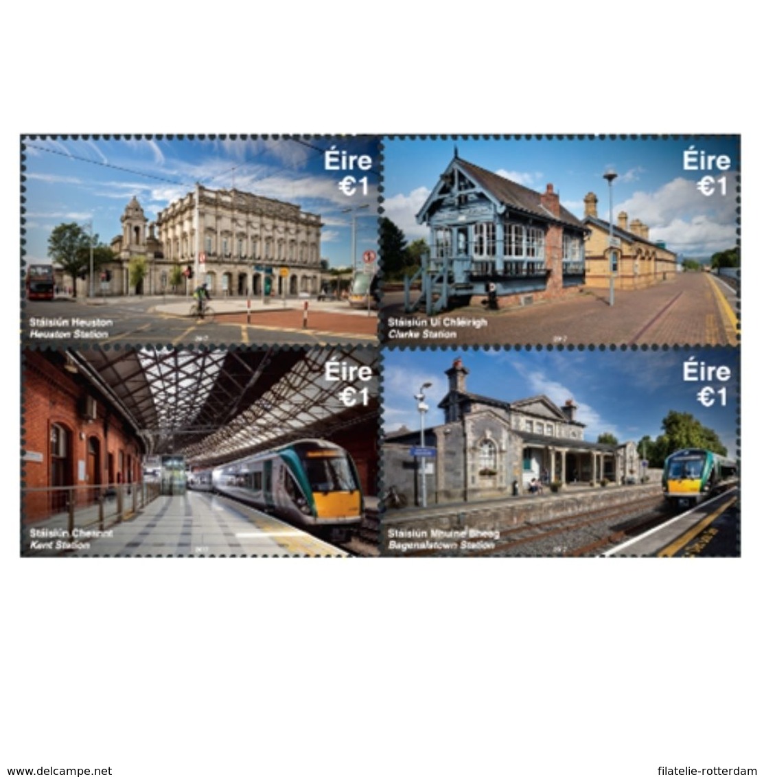 Ierland / Ireland - Postfris / MNH - Complete Set Treinstations 2017 - Neufs