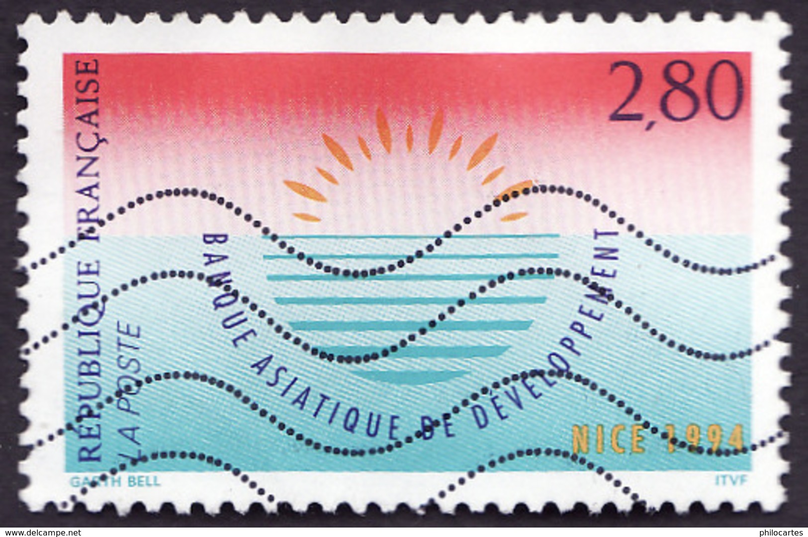 FRANCE  1994  -   Y&T  2884 -   Banque Asiatique De Développement -  Oblitéré - Oblitérés