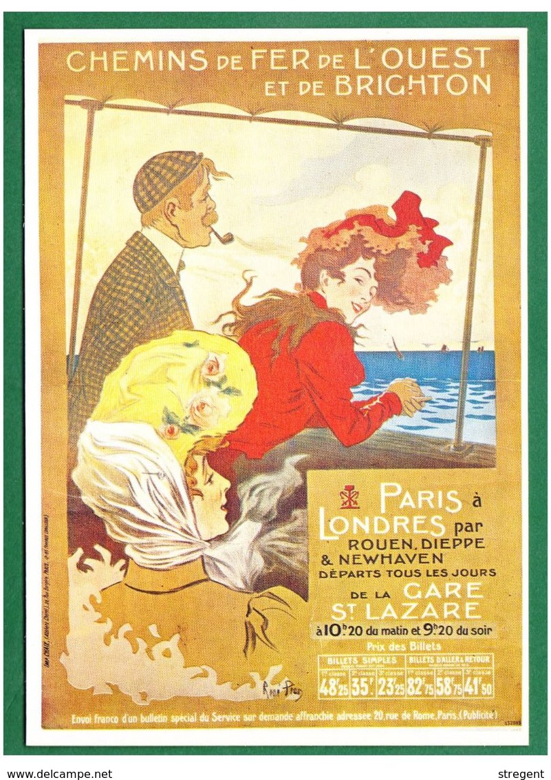 Repro Affiche - CHEMIN De FER De L’OUEST – PARIS à LONDRES - N°3043 - Autres & Non Classés