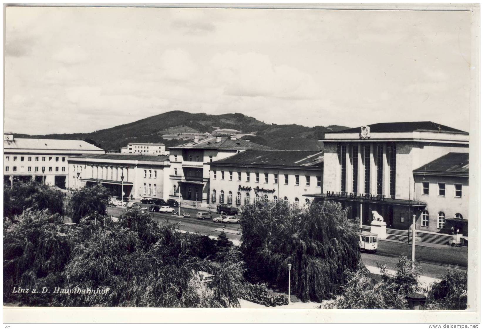 LINZ AN DER DONAU  HAUPTBAHNHOF, Foto AK - Linz