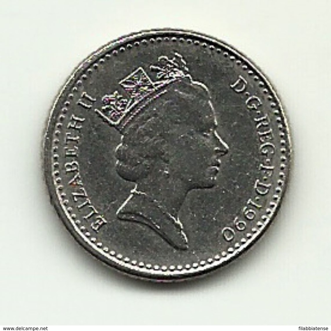 1990 - Gran Bretagna 5 Pence     ----- - 5 Pence & 5 New Pence