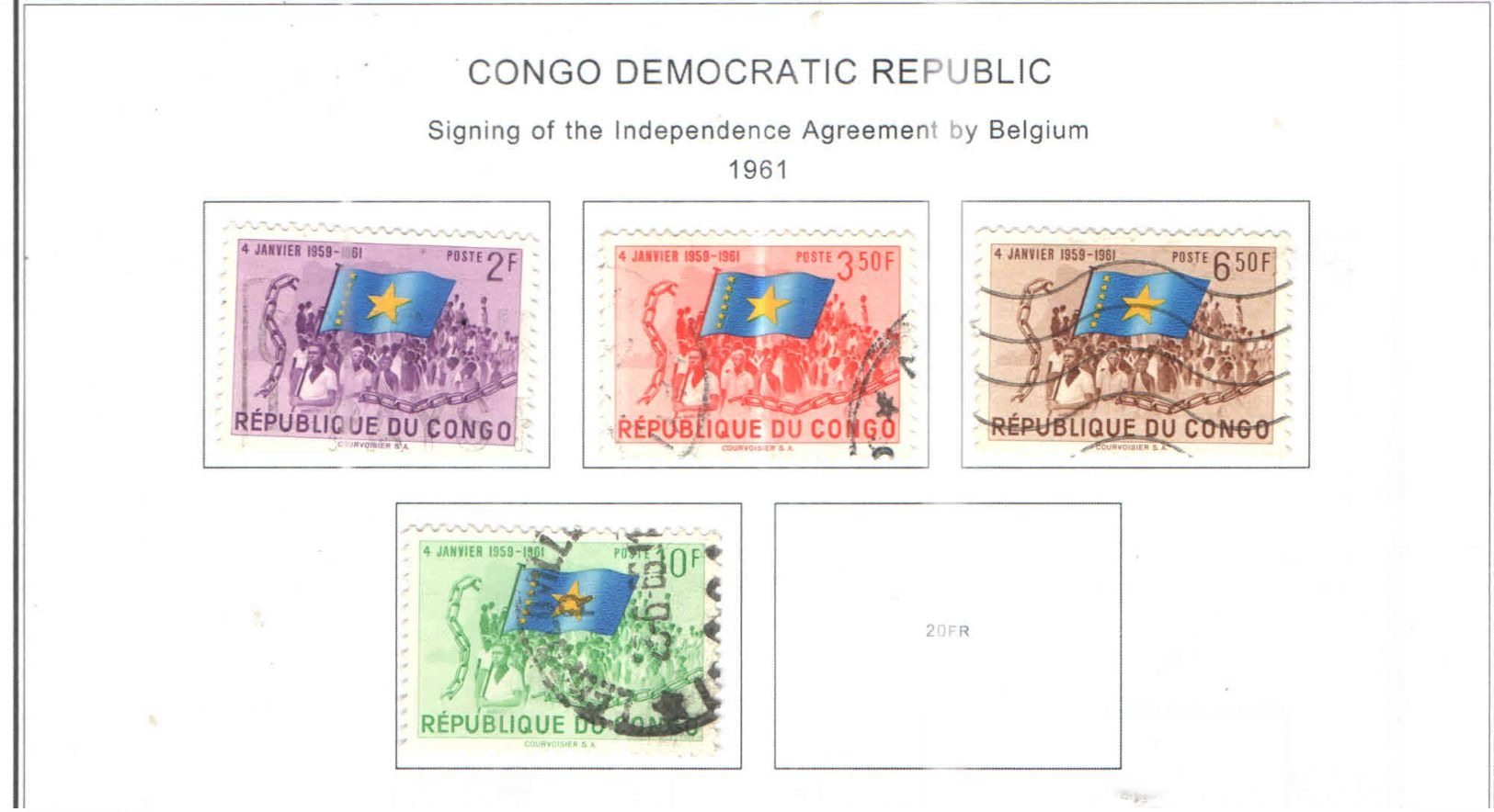 Congo Dem.Rep.1961 Accordo Con Belgio  Scott.366/369 See Scans - Usati