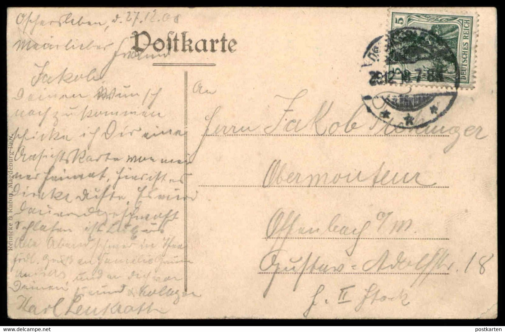 ALTE POSTKARTE OSCHERSLEBEN BÜRGERSCHULE SCHULE School école Postcard Ansichtskarte Cpa AK - Oschersleben