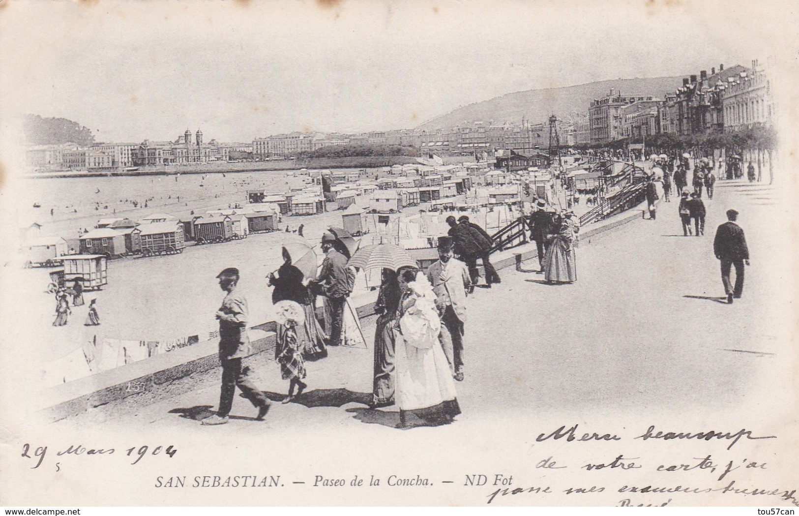 SAN SEBASTIAN - PAIS VASCO - GUIPUZCOA - SPANA - El PEQUEäO LOT DE 16 CARTAS POSTALES