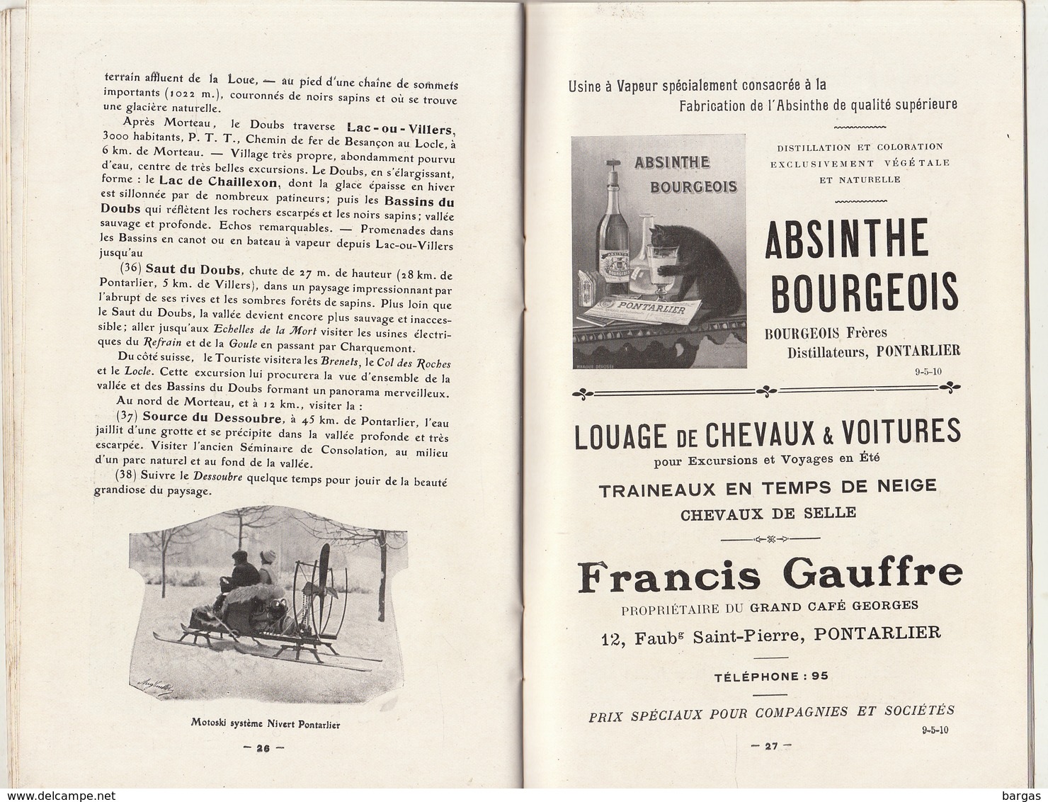 Pontarlier Et Le Haut Doubs Guide En 42 Pages Bien Illustrées - Dépliants Touristiques