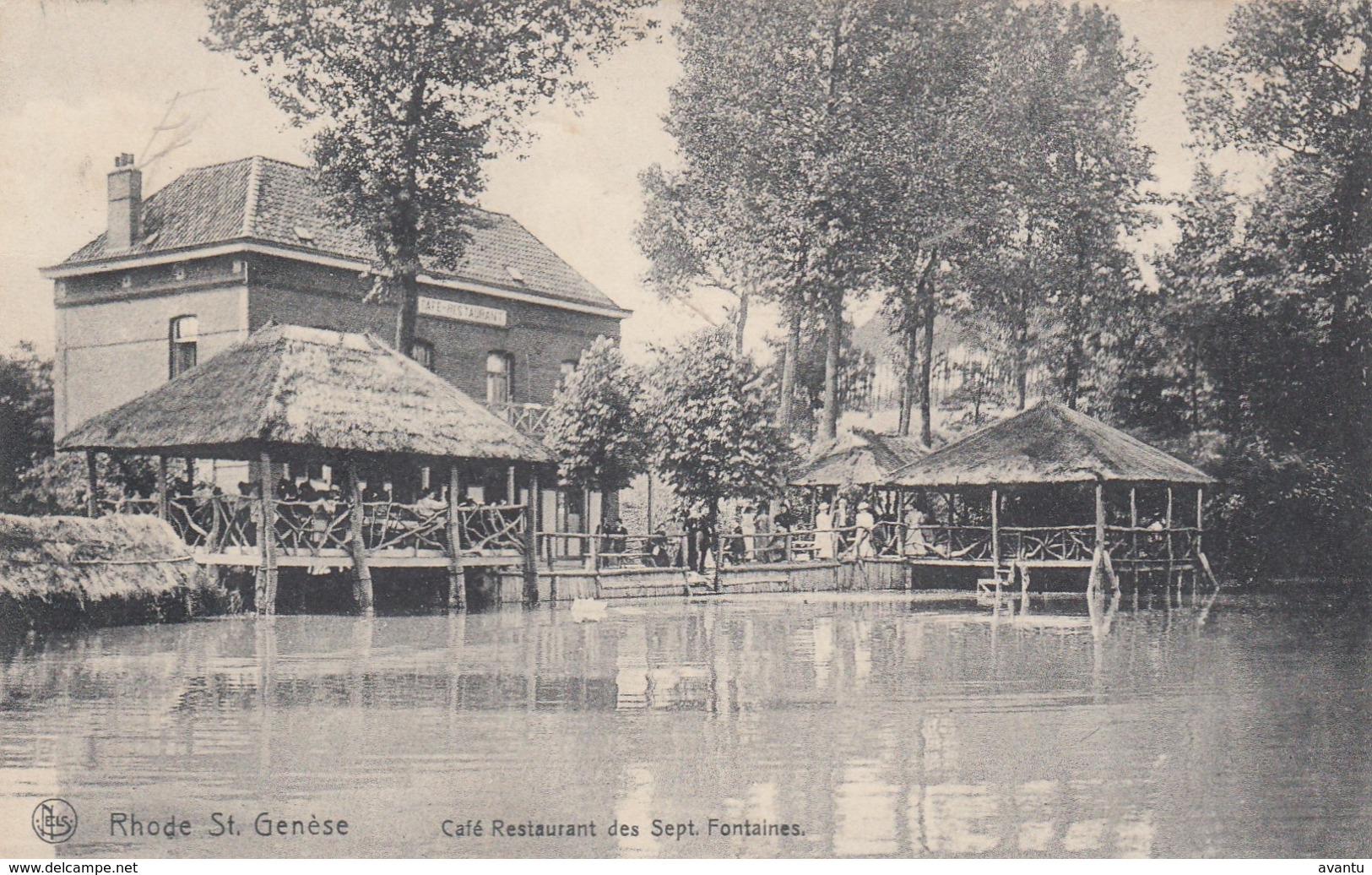 SINT GENESIUS RODE / RHODE ST GENESE  /   SEPT FONTAINES / CAFE RESTAURANT DES SEPT FONTAINES  1907 - Rhode-St-Genèse - St-Genesius-Rode