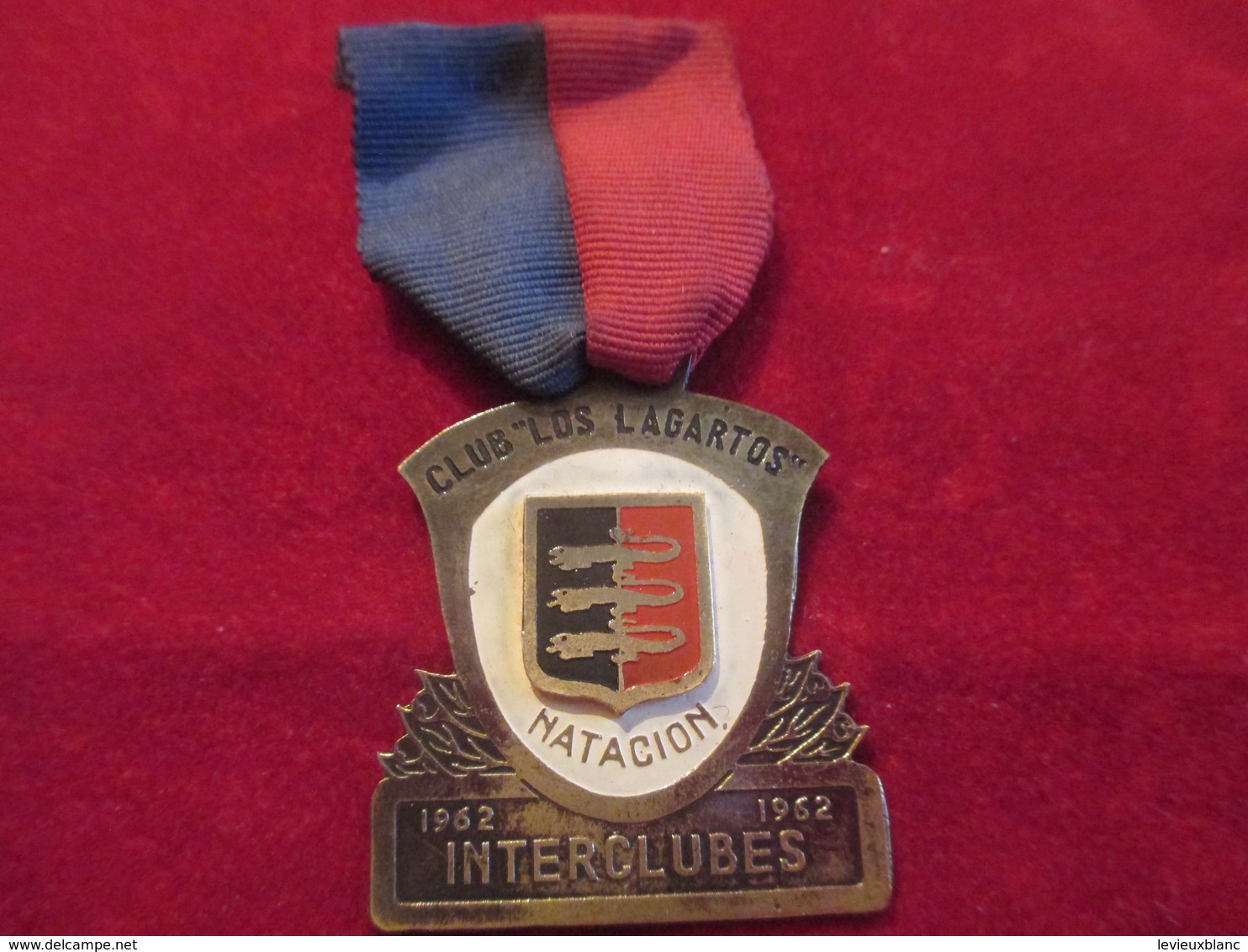 Médaille Pendante/Natation/Club "Los Lagartos" Natacion Interclubes / Bogota/COLOMBIE/1962                      SPO254 - Natación