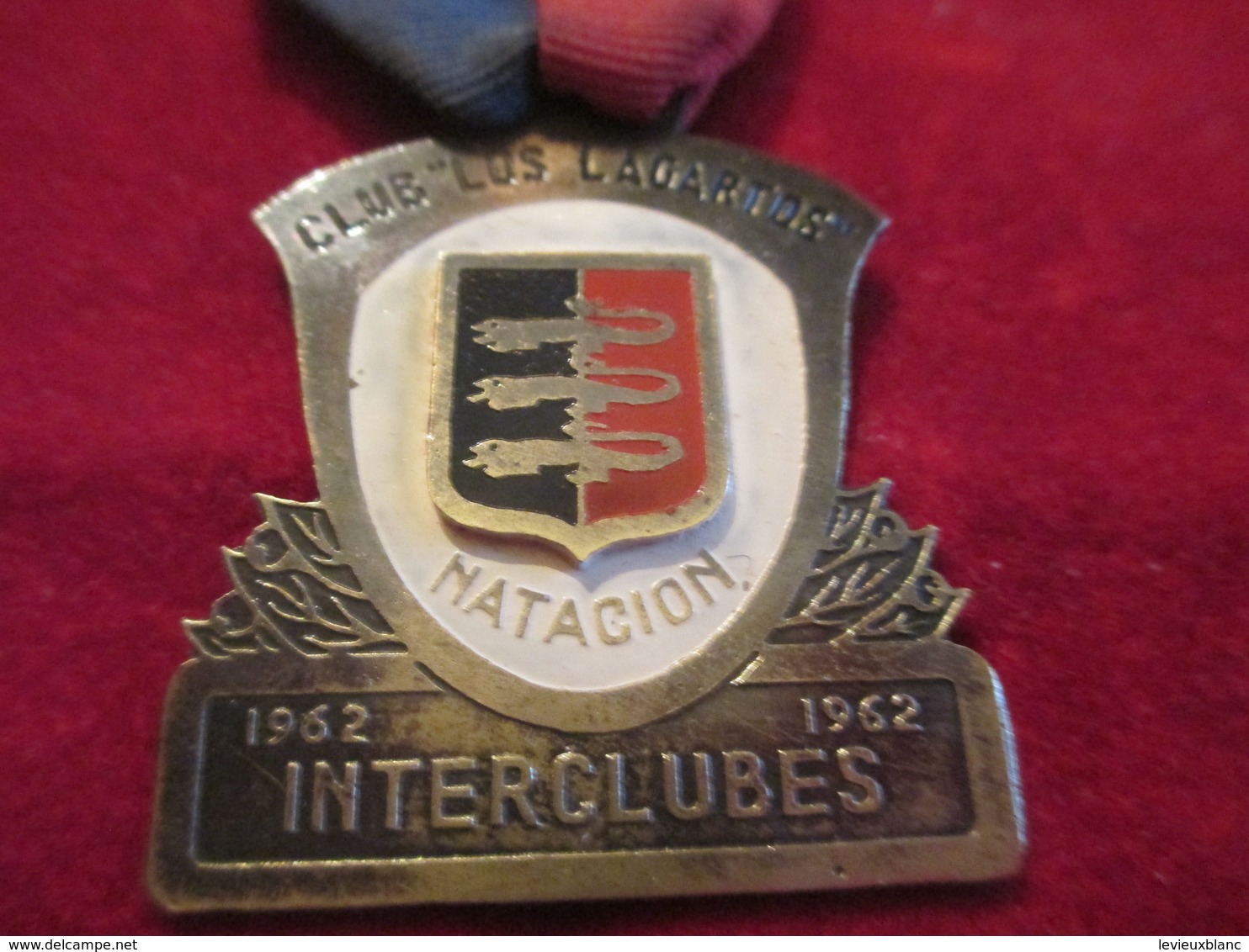 Médaille Pendante/Natation/Club "Los Lagartos" Natacion Interclubes / Bogota/COLOMBIE/1962                      SPO254 - Natación