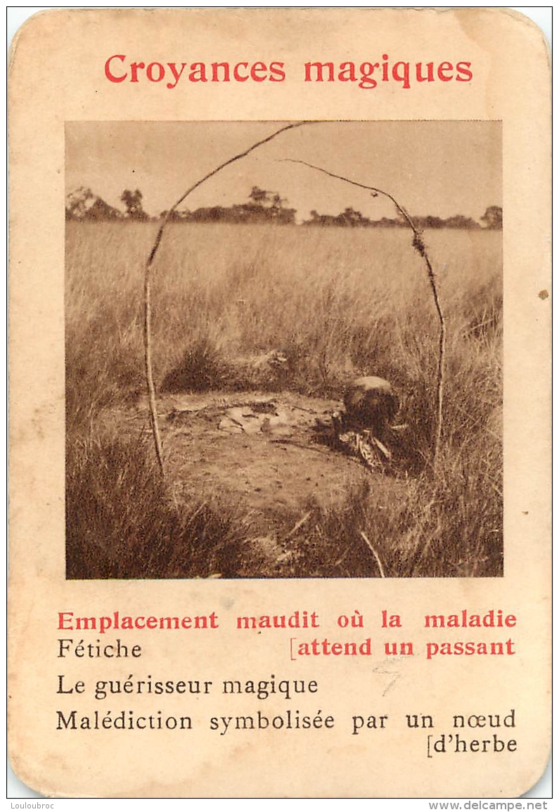 EMPLACEMENT MAUDIT OU LA MALADIE ATTEND UN PASSANT CROYANCES MAGIQUES  CARTE FORMAT 11 X 7.50 CM DOS VIERGE - Non Classificati