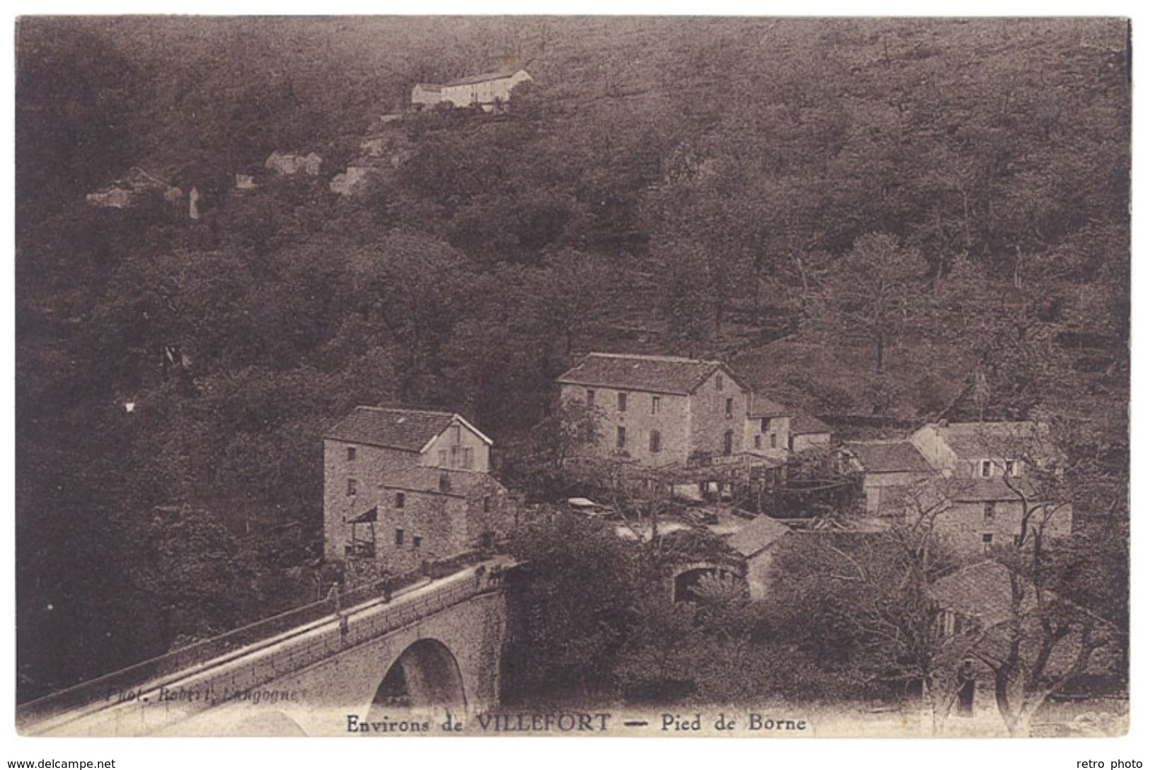 Cpa Environs De Villefort - Pied De Borne - Villefort