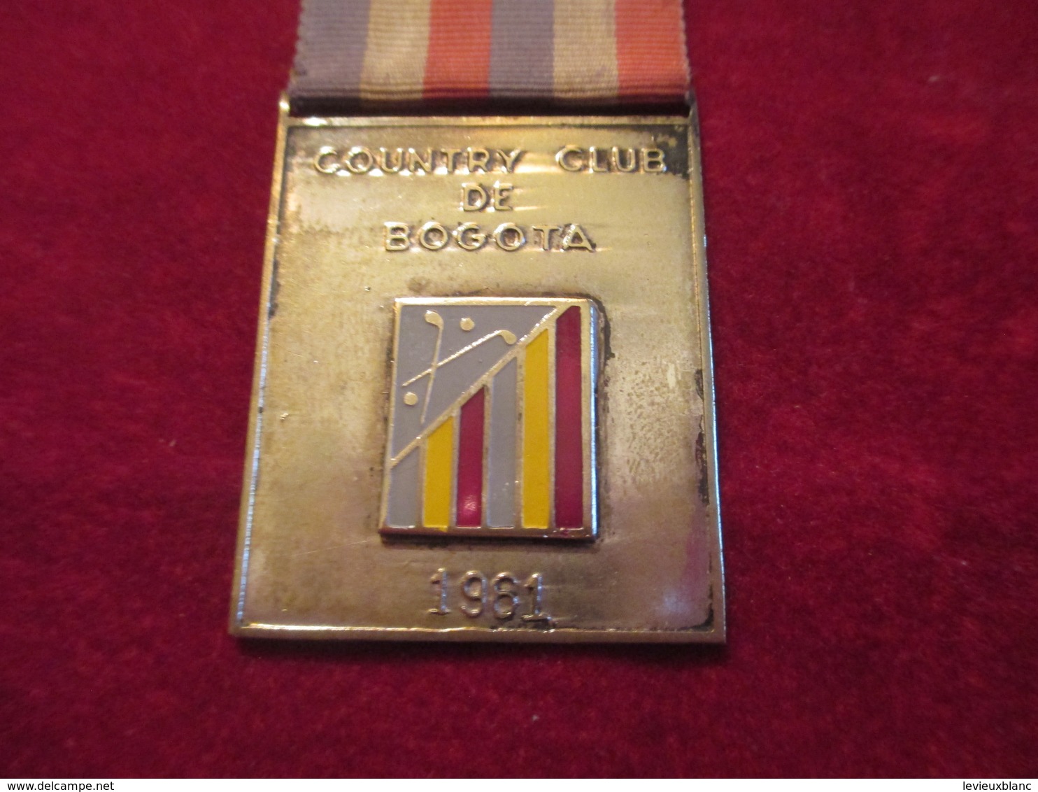 Médaille Pendante/Golf/ 3éme Puesto / Country Club De Bogota/COLOMBIE/1961     SPO257 - Other & Unclassified