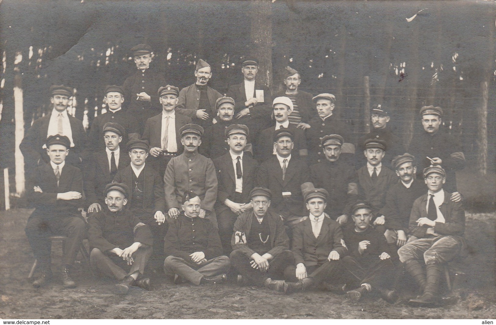 Fotokaart Sennelager + Censuur 1916 Naar Verviers. - Prisoners