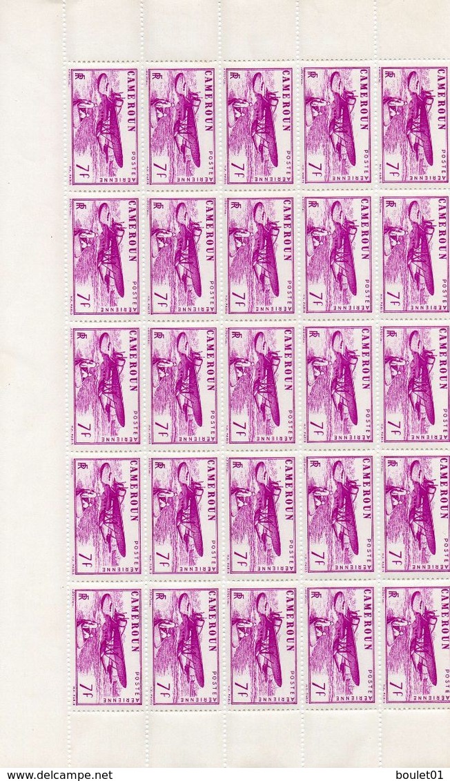 Feuilles De 25 Timbres De Poste Aériennne Neufs Sans Charnière Voir Le Scan - Luchtpost