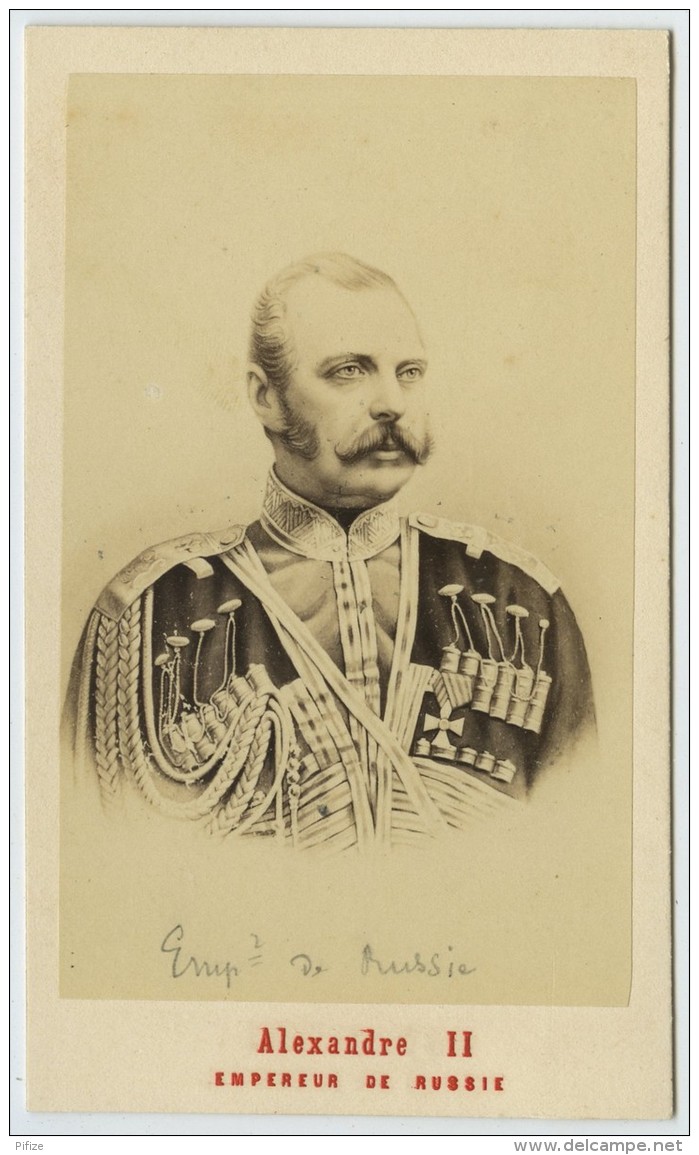 CDV 1860-70 Neurdein à Paris . Le Tsar Alexandre II . Empereur De Russie . - Old (before 1900)