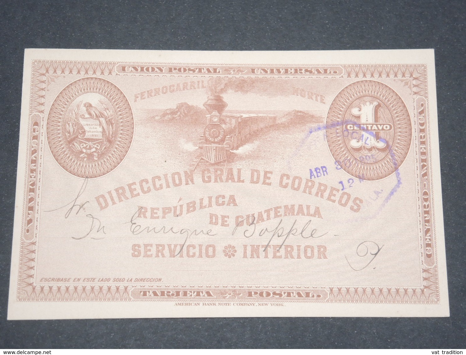 GUATEMALA - Entier Postal Illustré En 1895 - L 13306 - Guatemala