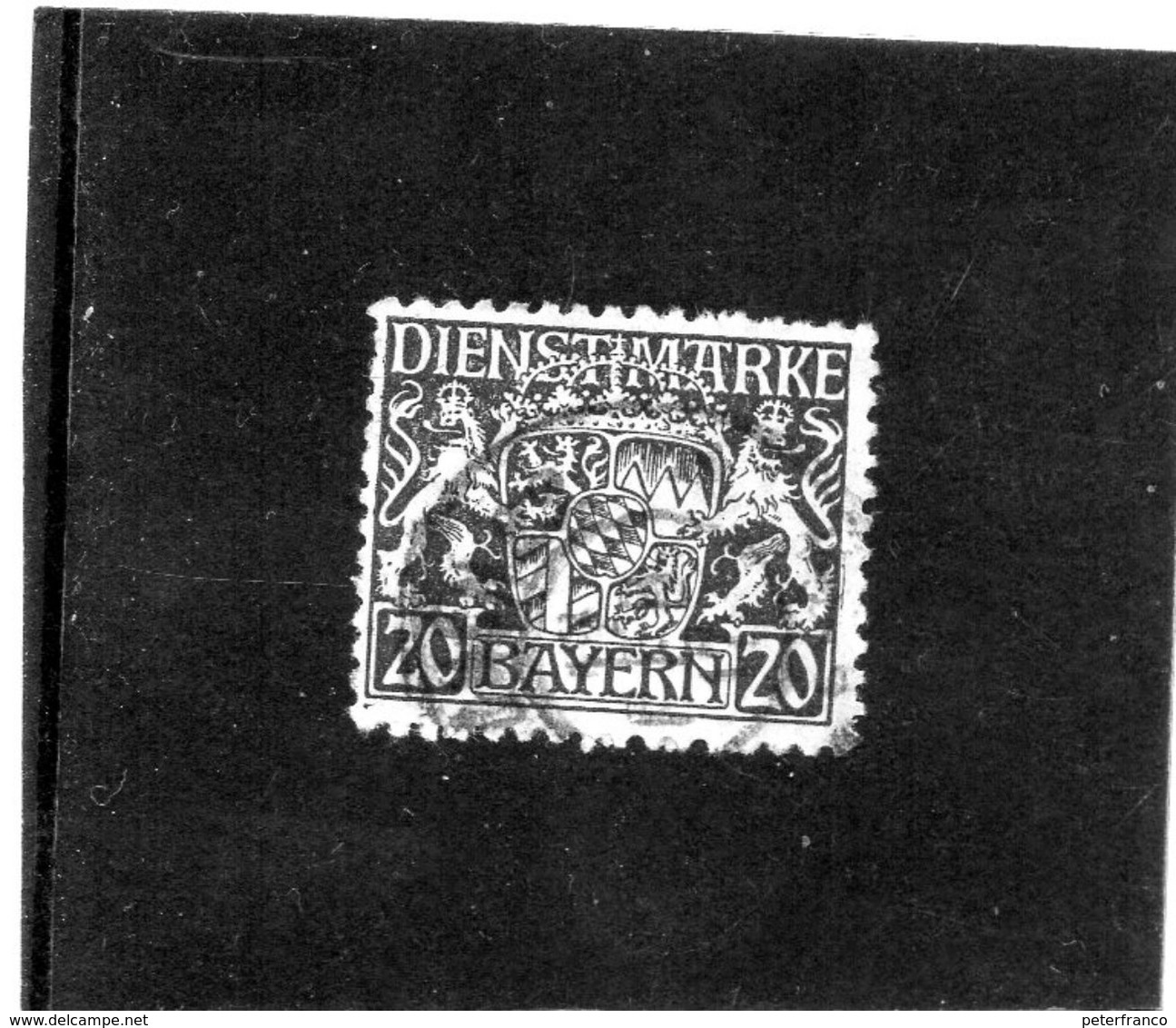 B - 1916 Germania - Bayern - Servizio - Stemma - Altri & Non Classificati
