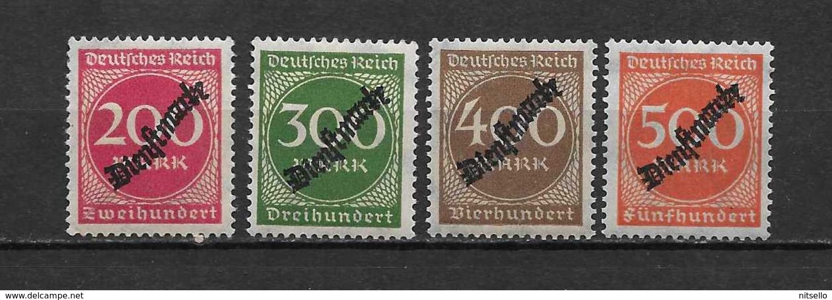 LOTE 1622  ///  ALEMANIA IMPERIO   YVERT Nº: SERVICE 51/54  **MNH - Oficial